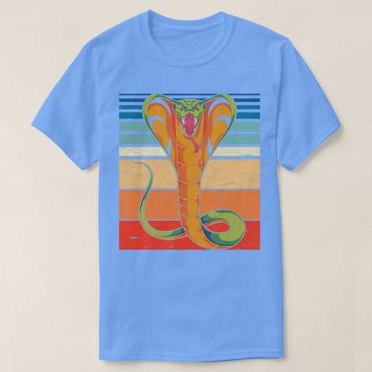 Pet Retro Cobra Reptile Lover Animal Snake T-shirt (Design voorkant)
