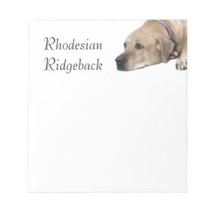 Pet Rhodesian Ridgeback Dog Afbeelding Notitieblok