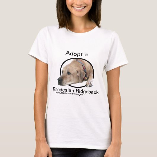 Pet Rhodesian Ridgeback Dog Afbeelding T-shirt (Voorkant)