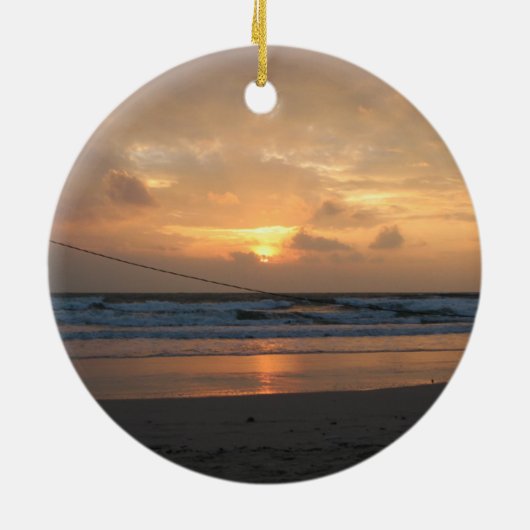 Pet Rin Beach Sunrise ... Koh Phangan, Thailand Keramisch Ornament (Achterkant)