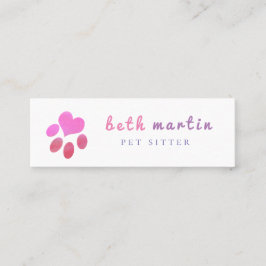 Pet-ritssluiter Mini Visitekaartje