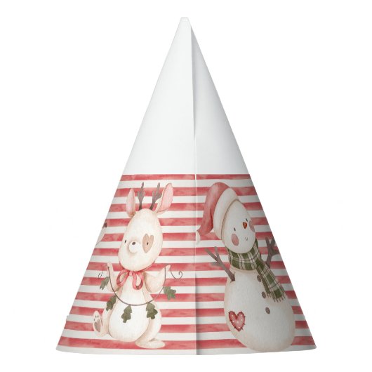 Pet Rode Partij Feesthoedjes (Achterkant)