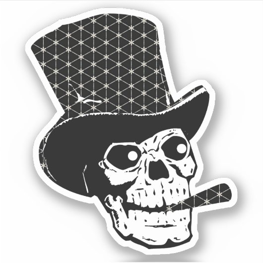  Pet Roken Cigar Halloween Sticker (Voorkant)