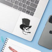  Pet Roken Cigar Halloween Sticker (Laptop met iPhone)