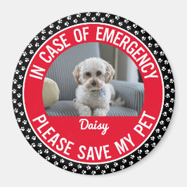 Pet Safety Alert Foto & Naam Emergency Responder Magneet