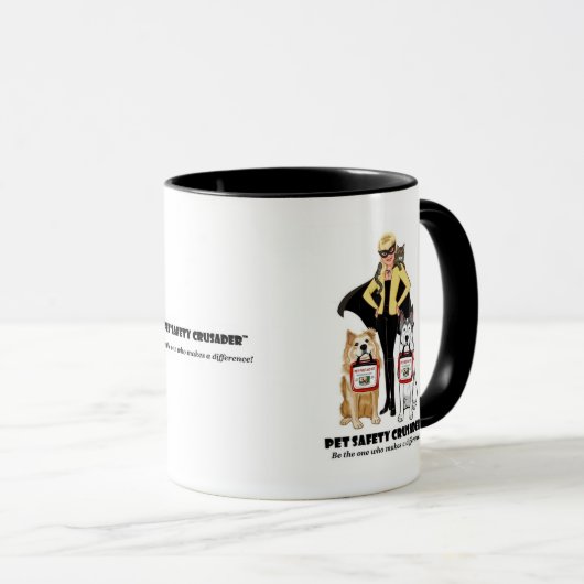 Pet Safety Crusader Coffee Mug  Mok (Voorkant rechts)