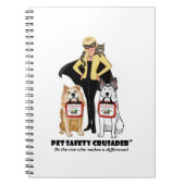 Pet Safety Crusader Spiral Notebook Notitieboek (Voorkant)
