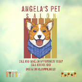 Pet Salon Dog en Cat Recommended Fun personalisere Raamsticker (Vel 3)