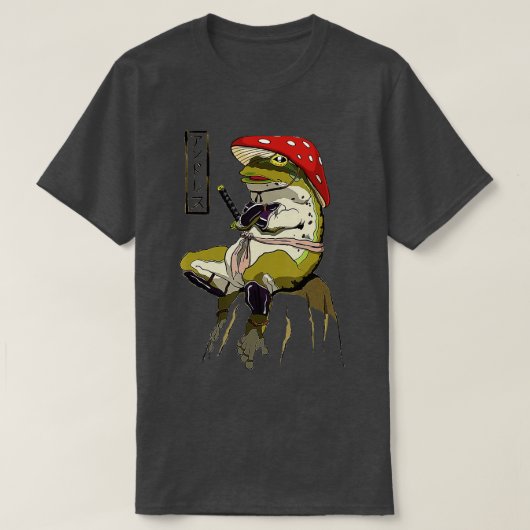 Pet Samurai Frog  Japanse arrior T-shirt (Design voorkant)