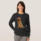 Pet Santa Dog L T-shirt (Voorkant volledig)