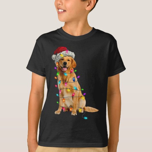 Pet Santa Dog L T-shirt (Voorkant)