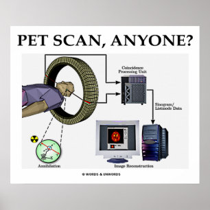 PET Scan, iemand? Positron Emissie Tomografie Poster