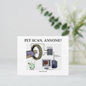 PET Scan, iemand? (Positron Emission Tomography) Briefkaart (Staand voorkant)