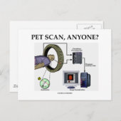 PET Scan, iemand? (Positron Emission Tomography) Briefkaart (Voorkant / Achterkant)