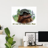 Pet schattige baby orang-oetan poster (Thuiskantoor)