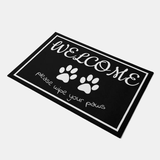 Pet-schilderafdrukken voor Cute & Funny Pet Deurmat (Schuin)