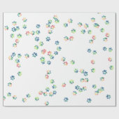 Pet schildert overal afdrukken cadeaupapier (Vlak)