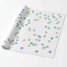 Pet schildert overal afdrukken cadeaupapier