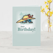 Pet Schoenen Verjaardag Kaart (Gele Bloem)