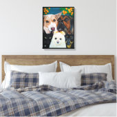 Pet Selfie Painting by Alfred Fox Canvas Afdruk (Insitu (Slaapkamer))