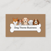 Pet Service Dog Thema Visitekaartje (Voorkant)