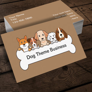 Pet Service Dog Thema Visitekaartje