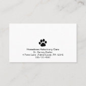 Pet Service Hond Kat Cavia Grappige afspraak Visitekaartje (Achterkant)