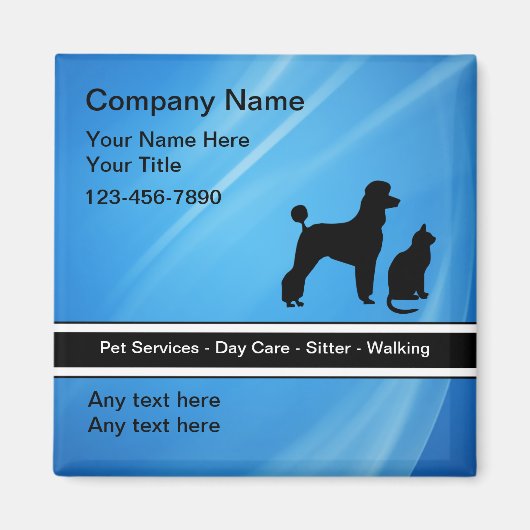 Pet Service Magneten (Voorkant)