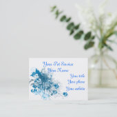 Pet Service of Vet Clinic visitekaartje, sjabloon Afsprakenkaartje (Staand voorkant)