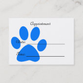 Pet Service of Vet Clinic visitekaartje, sjabloon Afsprakenkaartje (Achterkant)