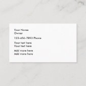 Pet Service Simple Business-kaarten Visitekaartje (Achterkant)