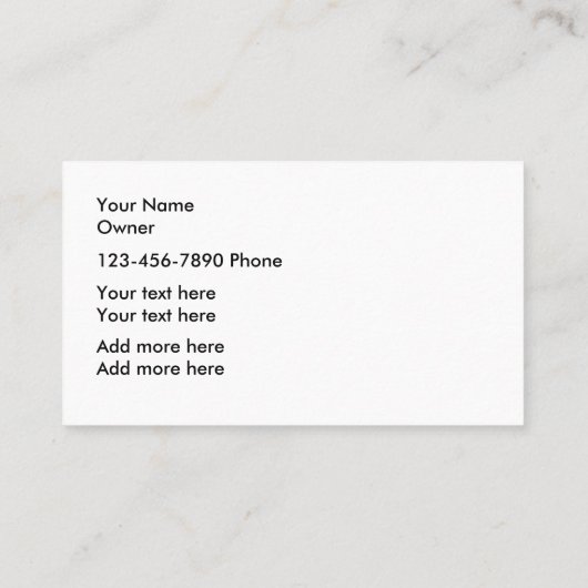 Pet Service Simple Business-kaarten Visitekaartje (Achterkant)