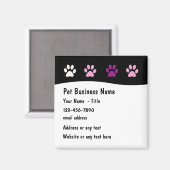 Pet Service Trendy Business Magnets Magneet (Voorkant / Achterkant)