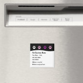 Pet Service Trendy Business Magnets Magneet (Insitu (Vaatwasser))