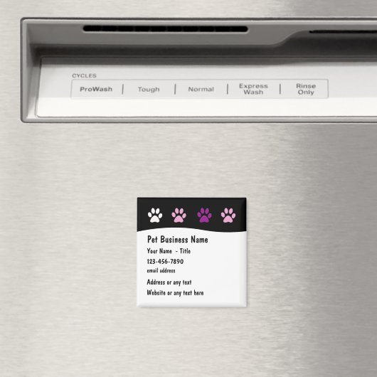 Pet Service Trendy Business Magnets Magneet (Insitu (Vaatwasser))