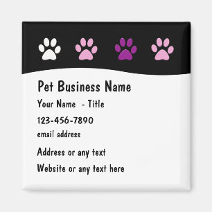 Pet Service Trendy Business Magnets Magneet