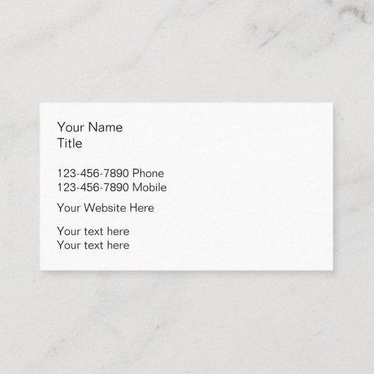 Pet Service Visitekaartjes Sjabloon (Achterkant)