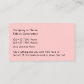 Pet Service-Visitekaartjes Visitekaartje (Achterkant)