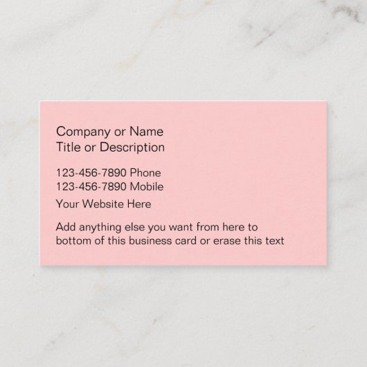 Pet Service-Visitekaartjes Visitekaartje (Achterkant)