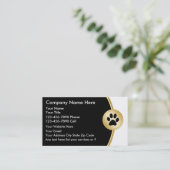Pet Service-Visitekaartjes Visitekaartje (Staand voorkant)