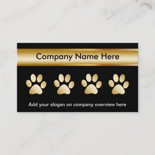 Pet Service-Visitekaartjes Visitekaartje (Voorkant)