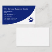 Pet Service-Visitekaartjes Visitekaartje (Voorkant / Achterkant)