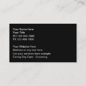 Pet Service-Visitekaartjes Visitekaartje (Achterkant)