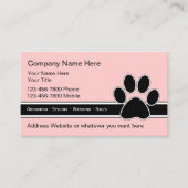 Pet Service-Visitekaartjes Visitekaartje (Voorkant)