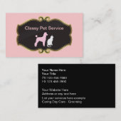 Pet Service-Visitekaartjes Visitekaartje (Voorkant / Achterkant)