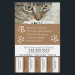 Pet Services Business Dog Tear Off Strips Flyer B<br><div class="desc">Moderne brochure voor gezelschapsdieren</div>