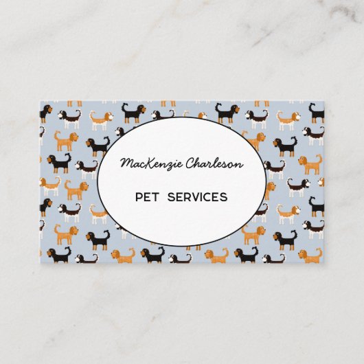 Pet Services Cavalier King Charles Spaniel Visitekaartje (Voorkant)