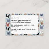 Pet Services French Bulldog Visitekaartje (Achterkant)