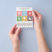 Pet Services & Kleurvierkanten Scheur van strips F Flyer (Hand)