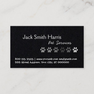 Pet Services, Pet Sitter, Pet Groomer Visitekaartje